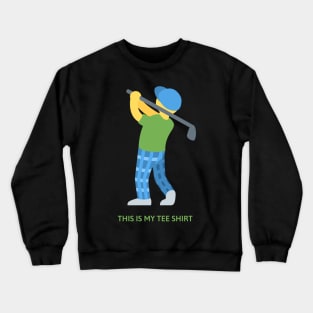 Young Golf Enthusiasts: Swinging into Youthful Passion Crewneck Sweatshirt